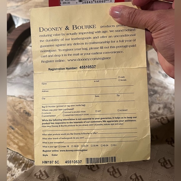 Dooney & Bourke tote - Picture 3 of 4